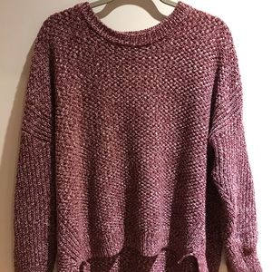 cranberry/purple pullover knit sweater🍇